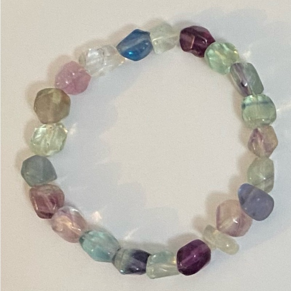 NEW Fluorite crystals bracelet